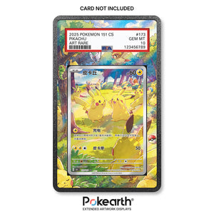 Pikachu 173/151 - Custodia con Artwork Esteso per Carte Gradate