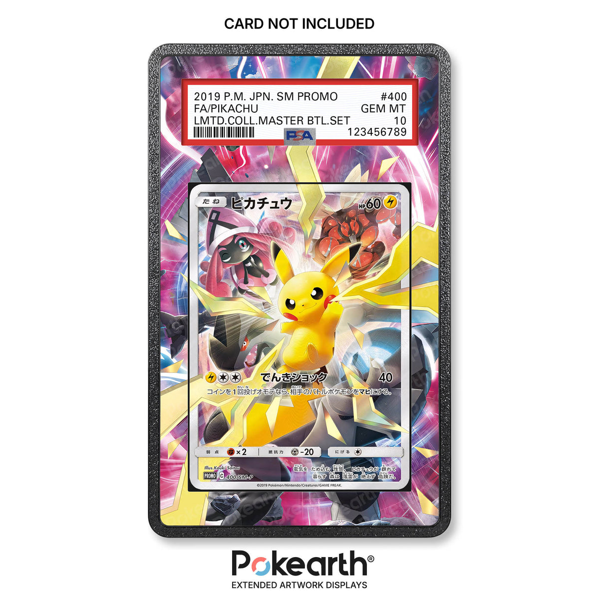 Pikachu 400/SM-P - Graded Card Case with Extended Artwork