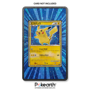 Pikachu PW (Blau) - Hülle mit erweitertem Artwork für Pokémon-Karten