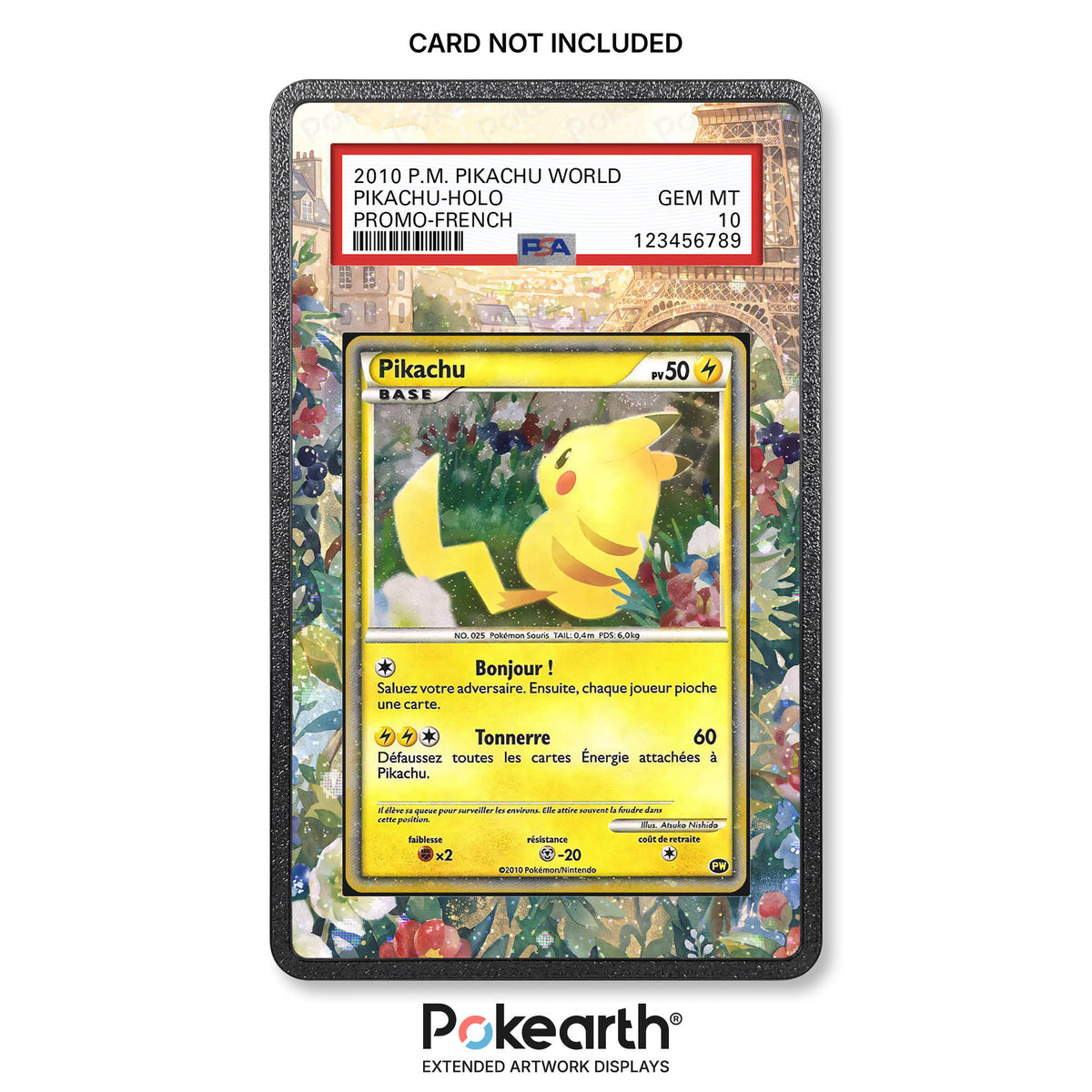 Pikachu PW (Französisch) – Hülle mit erweitertem Artwork für bewertete Karten