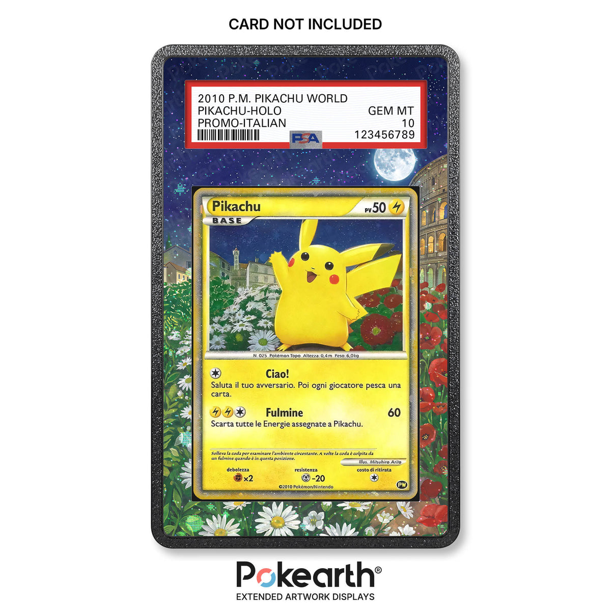 Pikachu PW (Deutsch) - Hülle mit erweitertem Artwork für bewertete Karten