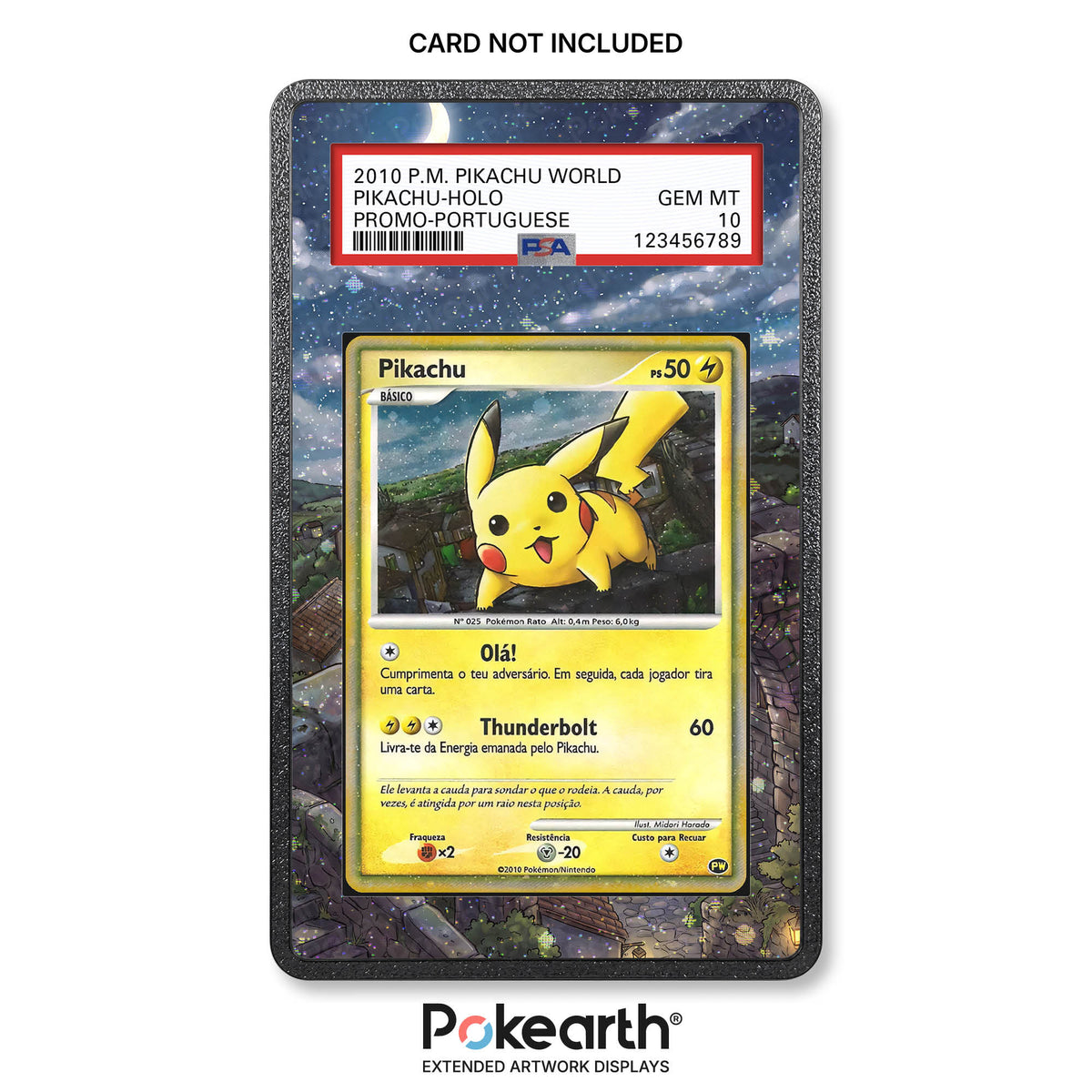 Pikachu PW (Portugiesisch) – Hülle mit erweitertem Artwork für bewertete Karten