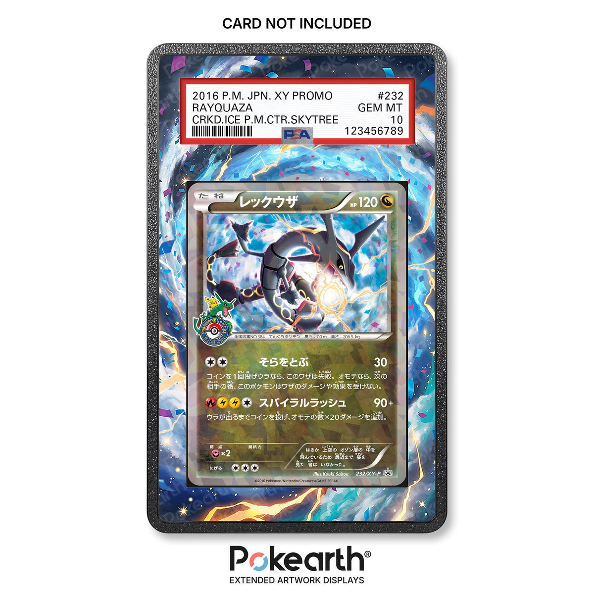 Rayquaza 232/XY-P – Erweiterte Schutzhülle für bewertete Karten