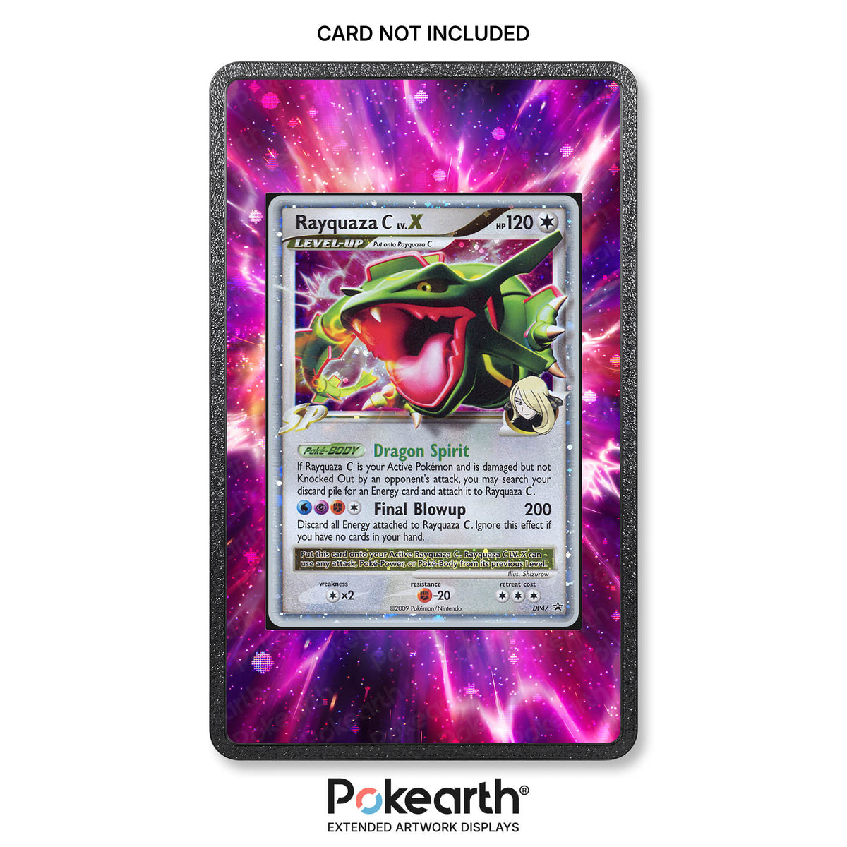 Rayquaza C Lv.X DP47 – Full-Art-Hülle für Pokémon-Karten