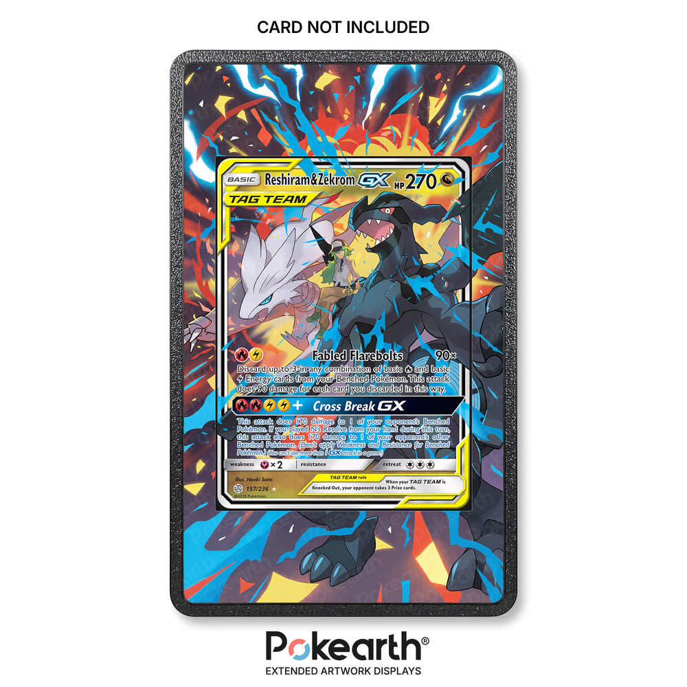 Reshiram & Zekrom GX 157/236 - Custodia con Artwork Esteso per Carte Pokémon