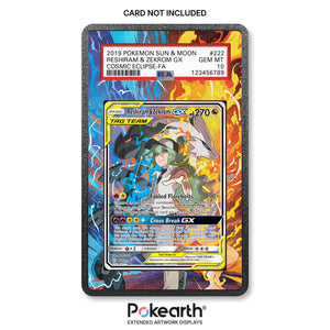 Reshiram & Zekrom GX 222/236 – Erweiterte Artwork-Hüllen für bewertete Karten
