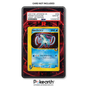 Rocket's Suicune 096/141 - Case mit erweitertem Artwork für bewertete Karten