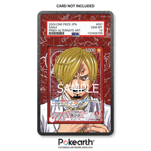 Sanji PRB01-001 - Hülle mit erweitertem Artwork für gegradete Karten