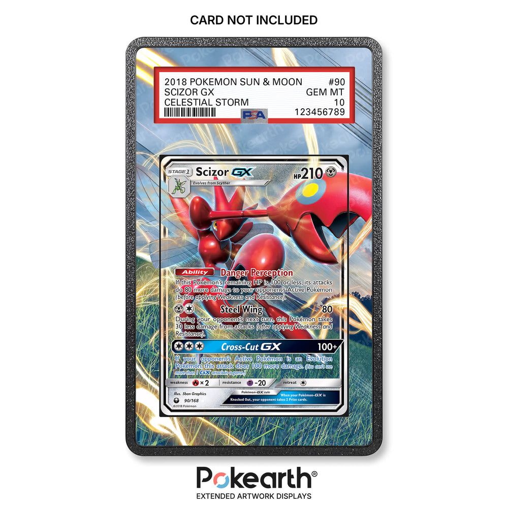 Scizor GX 90/168 - Custodia con Artwork Esteso per Carte Gradate