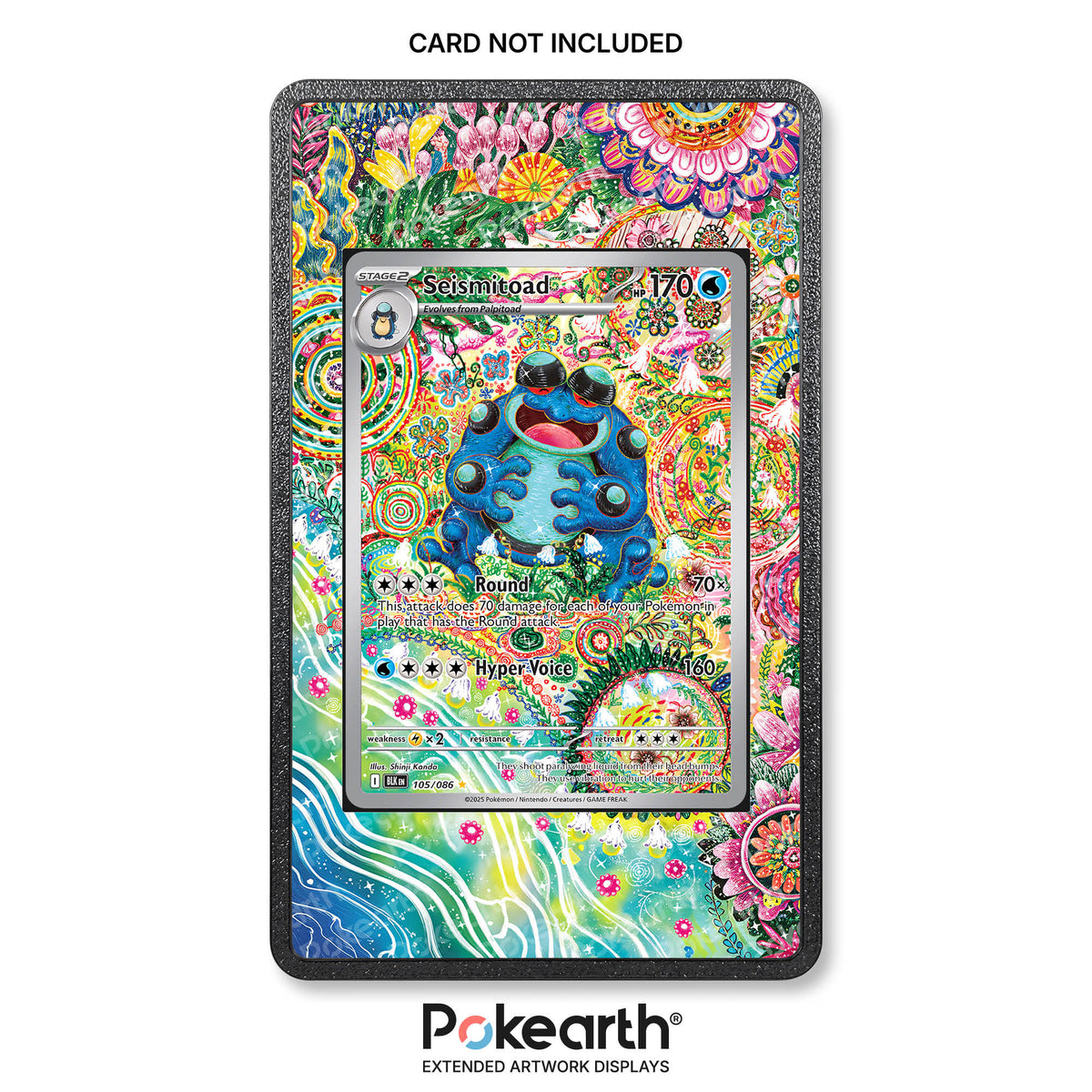 Seismitoad 105/086 - Custodia con Artwork Esteso per Carte Pokémon