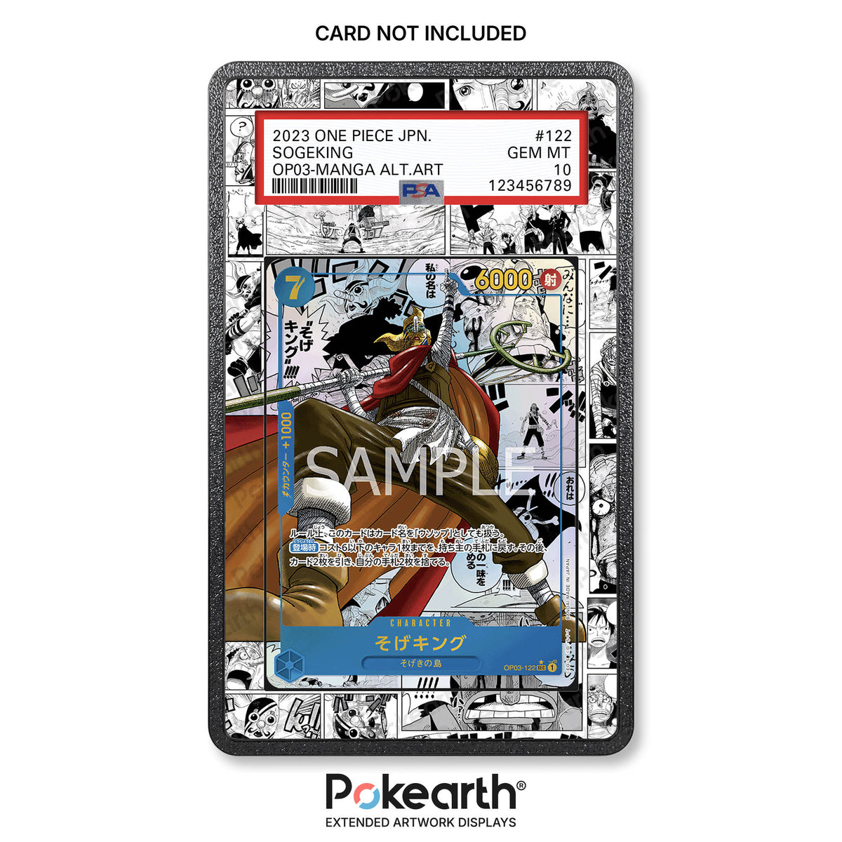 Sogeking OP03-122 Manga - Graded Card Extended Artwork Display Case