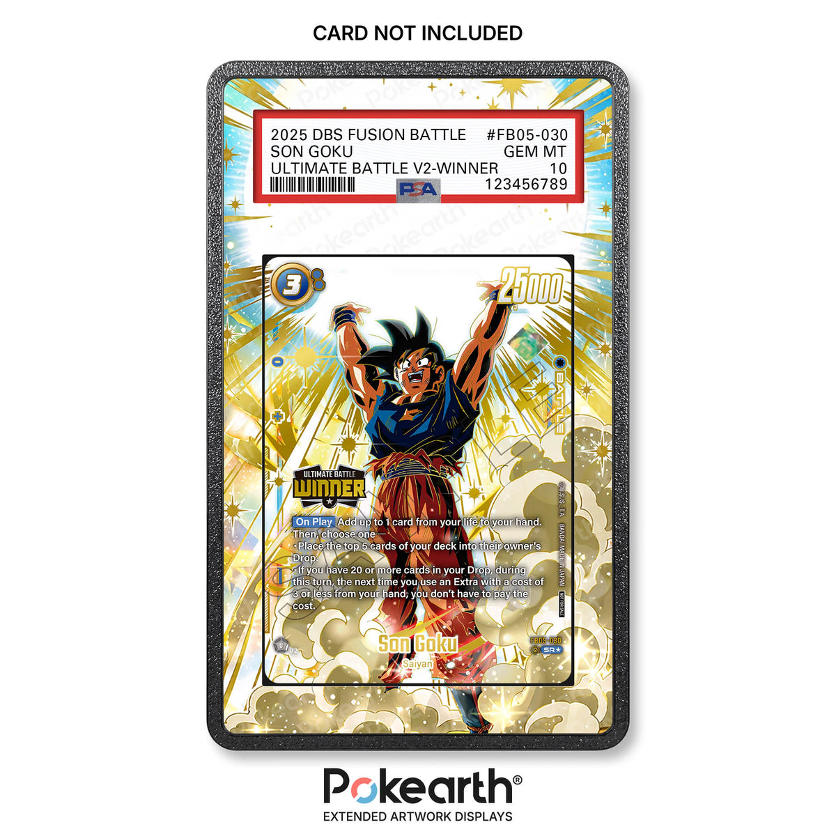 Son Goku FB05-030 - Graded Card Case with Extended Artwork