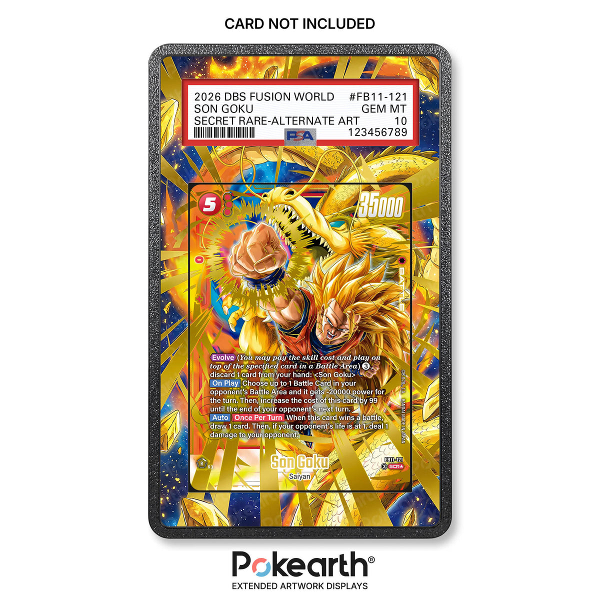 Son Goku FB11-121 - Custodia con Artwork Esteso per Carte Gradate