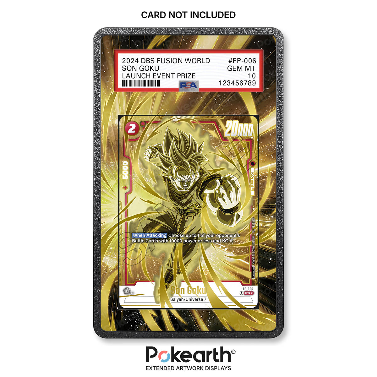 Son Goku FP-006 - Custodia con Artwork Esteso per Carte Gradate
