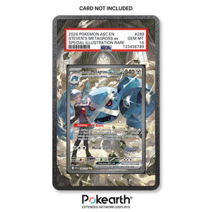 Steven's Metagross ex 289/217 - Graded Card Extended Artwork Display Case