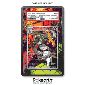 Team Rocket's Houndoom 191/182 - Custodia con Artwork Esteso per Carte Gradate