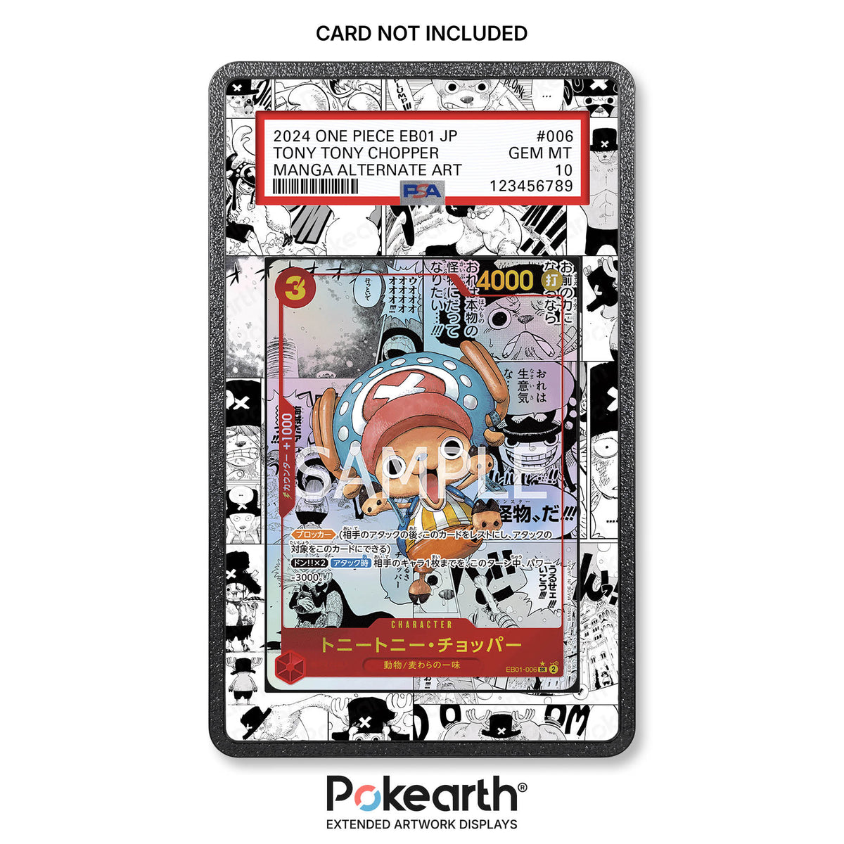 Tony Tony Chopper EB01-006 Manga - Graded Card Extended Artwork Display Case