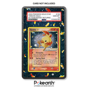 Torchic Gold Star 108/109 - Custodia con Artwork Esteso per Carte Gradate