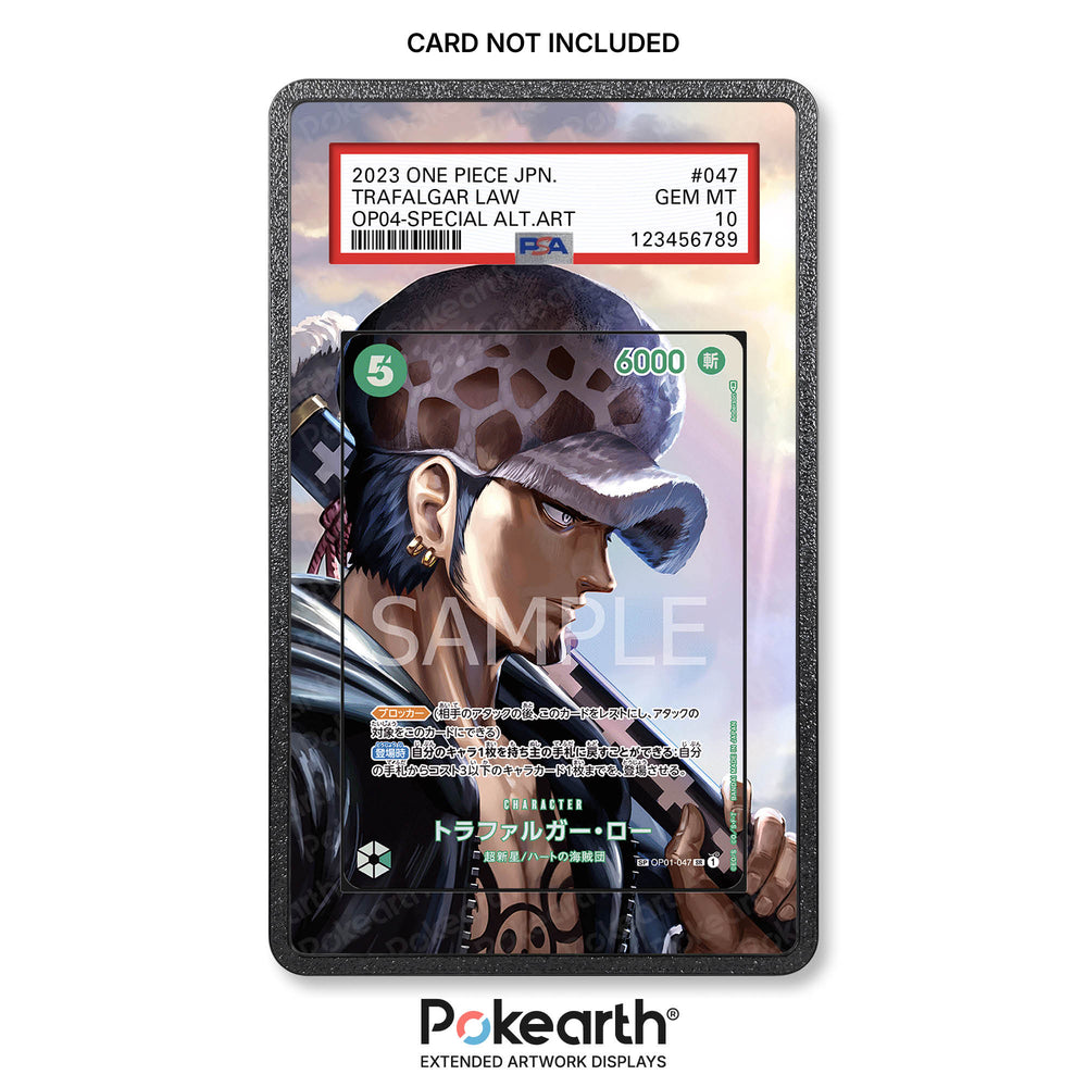 Trafalgar Law OP01/047 - Custodia con Artwork Esteso per Carte Gradate
