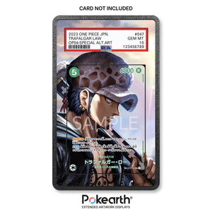 Trafalgar Law OP01/047 - Custodia con Artwork Esteso per Carte Gradate