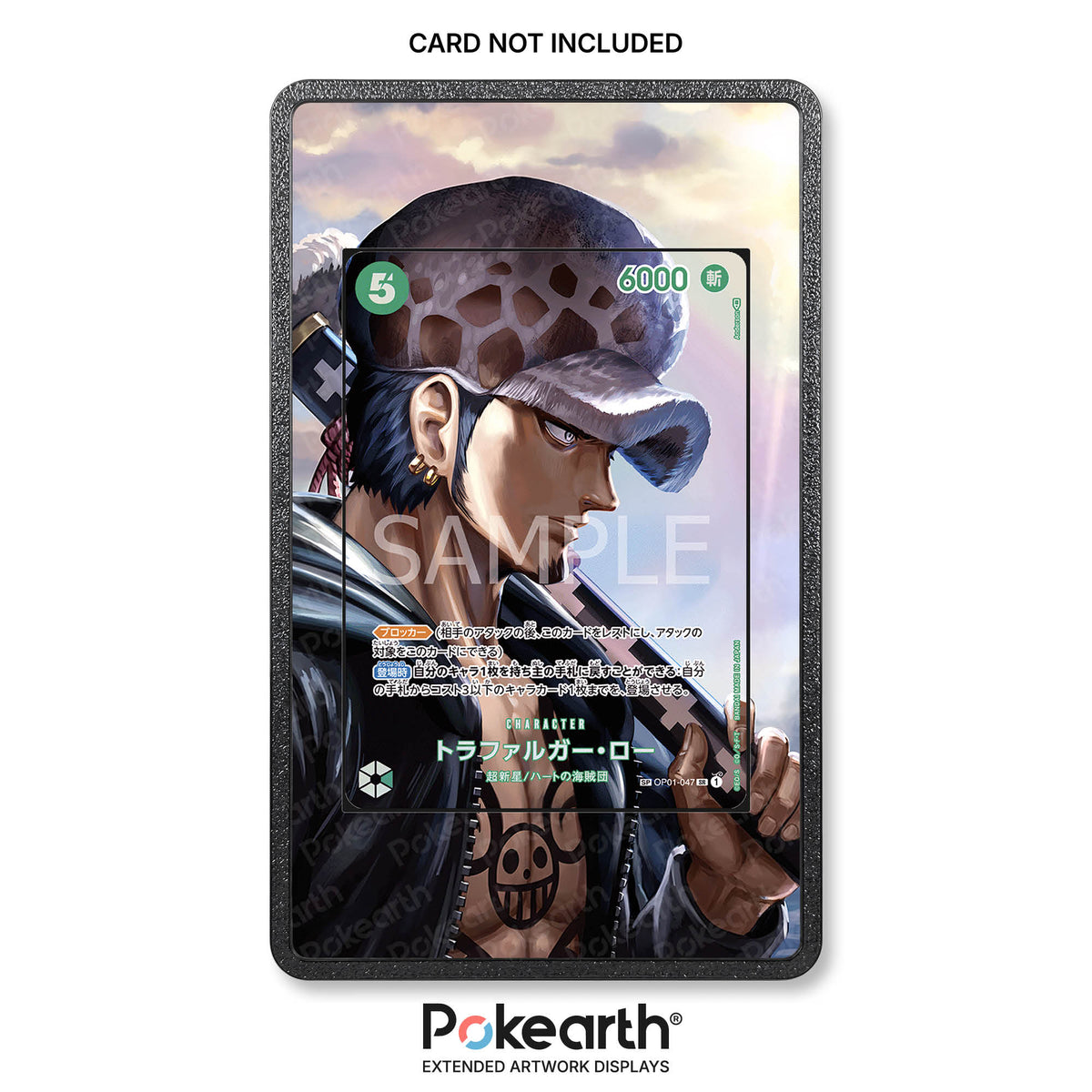 Trafalgar Law OP01/047 - Custodia con Artwork Esteso per Carte One Piece