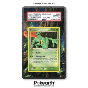 Treecko Gold Star 109/109 - Custodia con Artwork Esteso per Carte Gradate