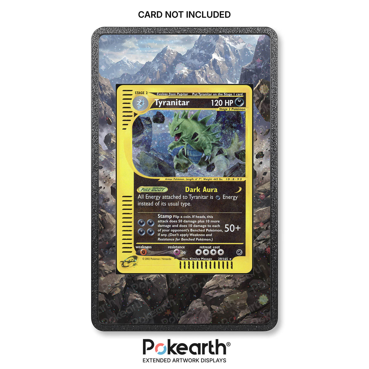 Tyranitar 29/165 - Custodia con Artwork Esteso per Carte Pokémon