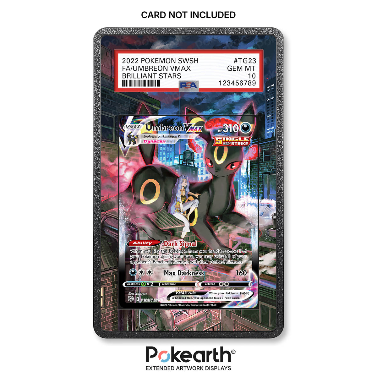 Umbreon VMAX TG23/TG30 - Custodia con Artwork Esteso per Carte Gradate