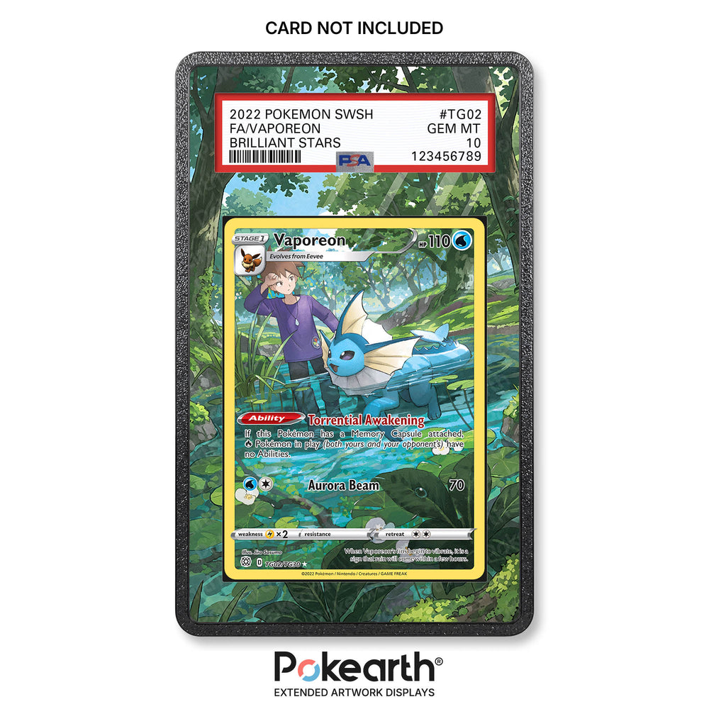 Vaporeon TG02/TG30 - Custodia con Artwork Esteso per Carte Gradate