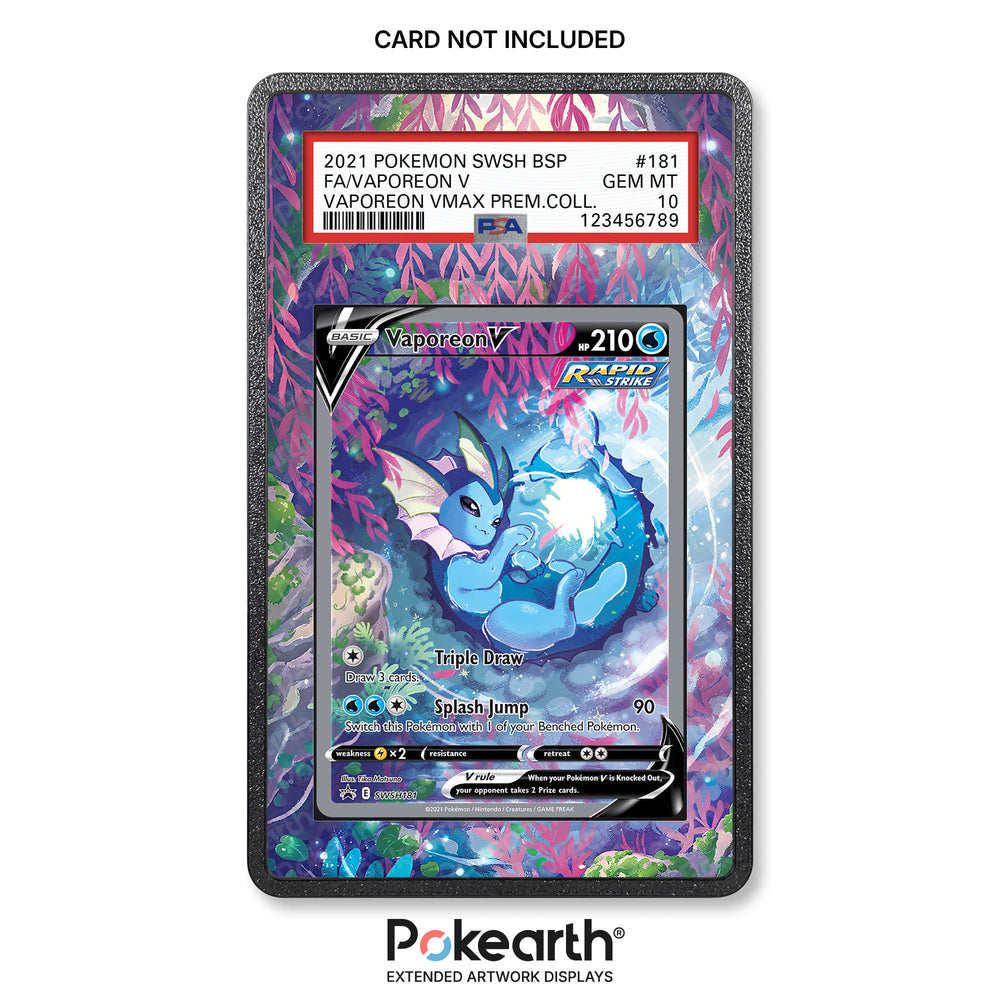 Vaporeon V SWSH 181 - Custodia con Artwork Esteso per Carte Gradate