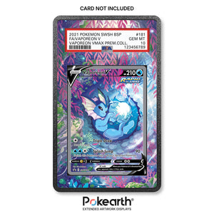 Vaporeon V SWSH 181 - Custodia con Artwork Esteso per Carte Gradate