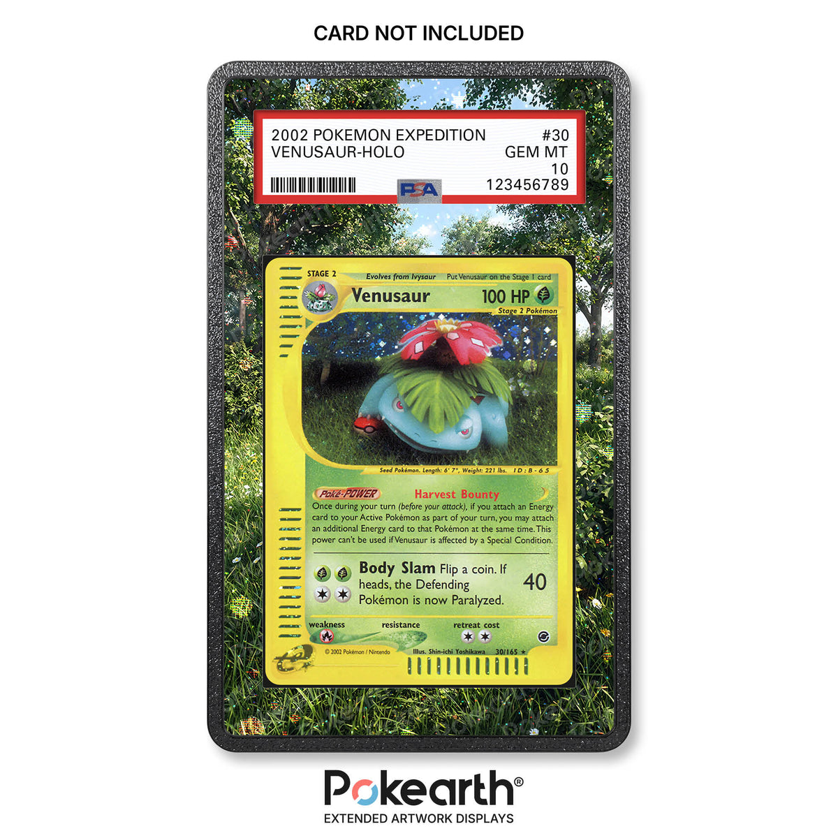Venusaur 30/165 – Erweiterte Artwork-Hüllen für bewertete Karten