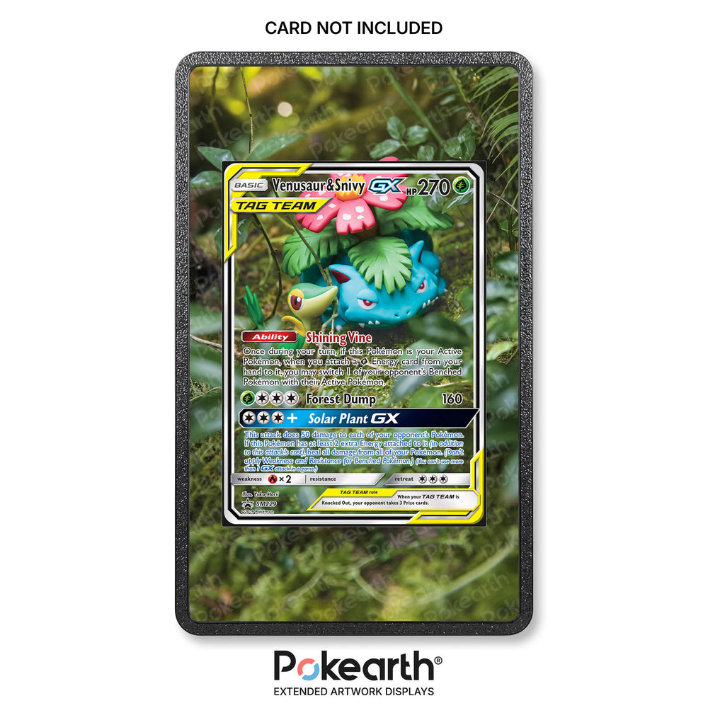 Venusaur & Snivy GX SM229 - Custodia con Artwork Esteso per Carte Pokémon