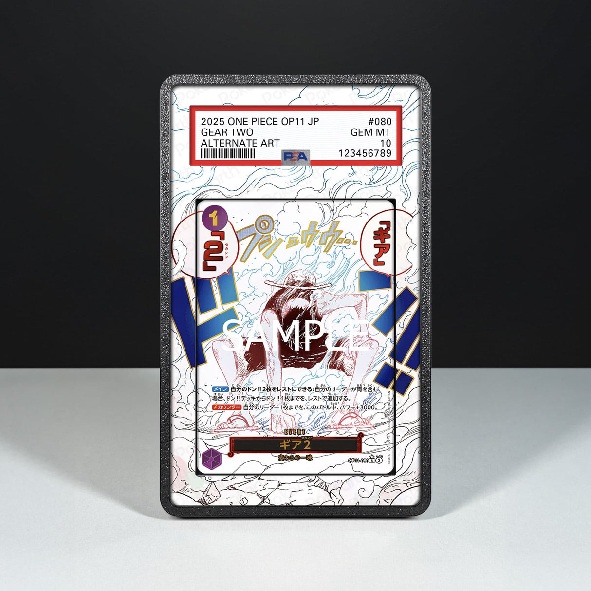 Gear Two OP11-080 - Custodia con Artwork Esteso per Carte Gradate