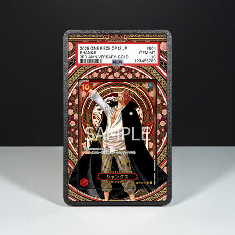 Shanks OP09-004 Gold - Graded Card Extended Artwork Display Case