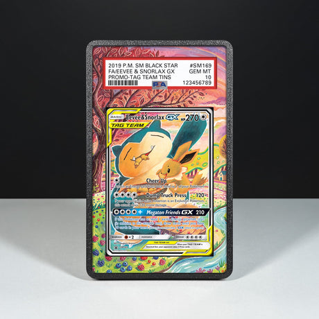 Eevee & Snorlax GX SM169 – Hülle mit erweitertem Artwork für gegradete Karten