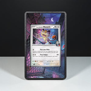 Team Rocket's Meowth 149/182 - Pokémon Extended Artwork Display Case