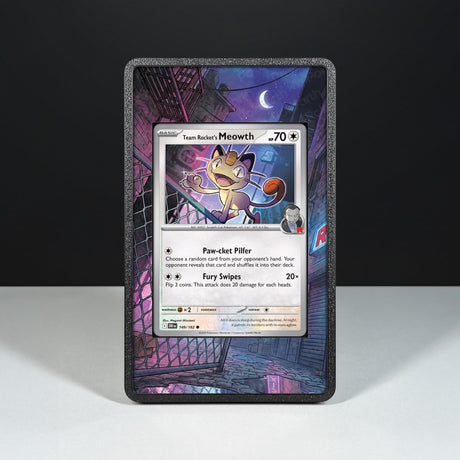 Team Rocket's Mauzi 149/182 - Erweiterte Artwork-Hülle für Pokémon-Karten