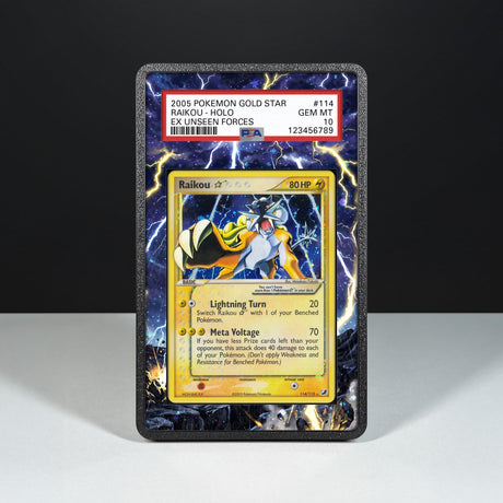 Raikou Gold Star 114/115 - Custodia con Artwork Esteso per Carte Gradate