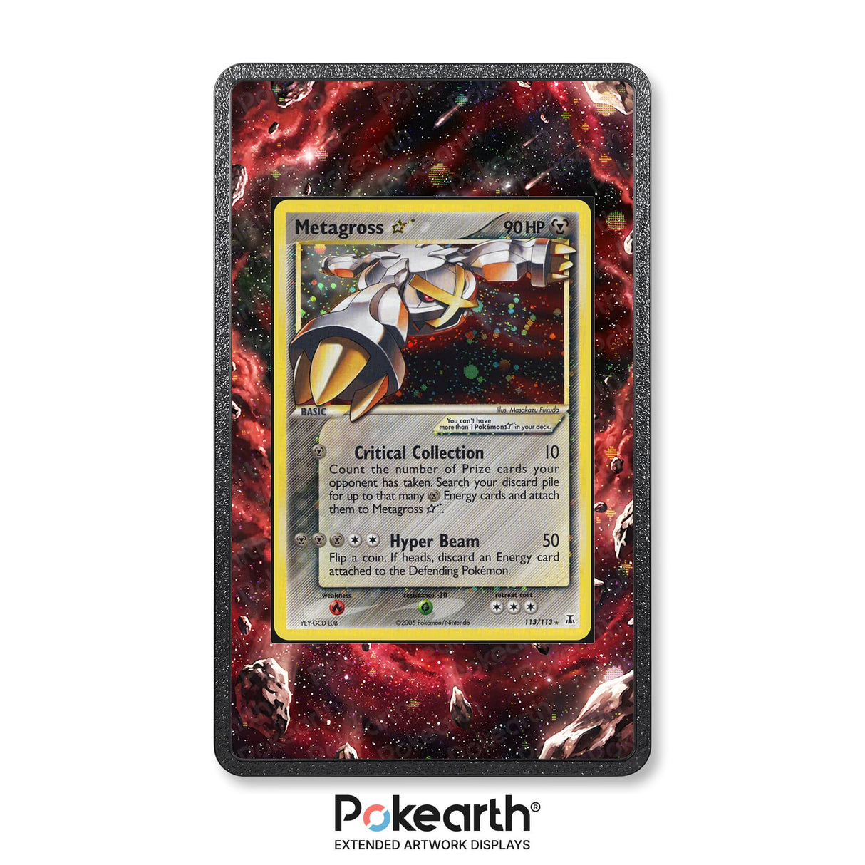 Metagross 113/113 Gold Star - Pokémon Extended Artwork Display Case