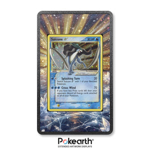 Suicune Gold Star 115/115 - Pokémon Extended Artwork Display Case