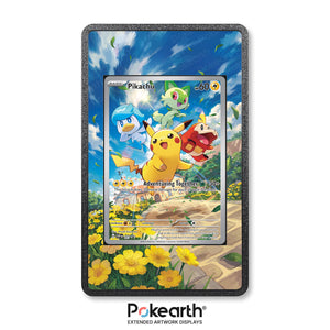 Pikachu SVP 027 - Custodia con Artwork Esteso per Carte Pokémon