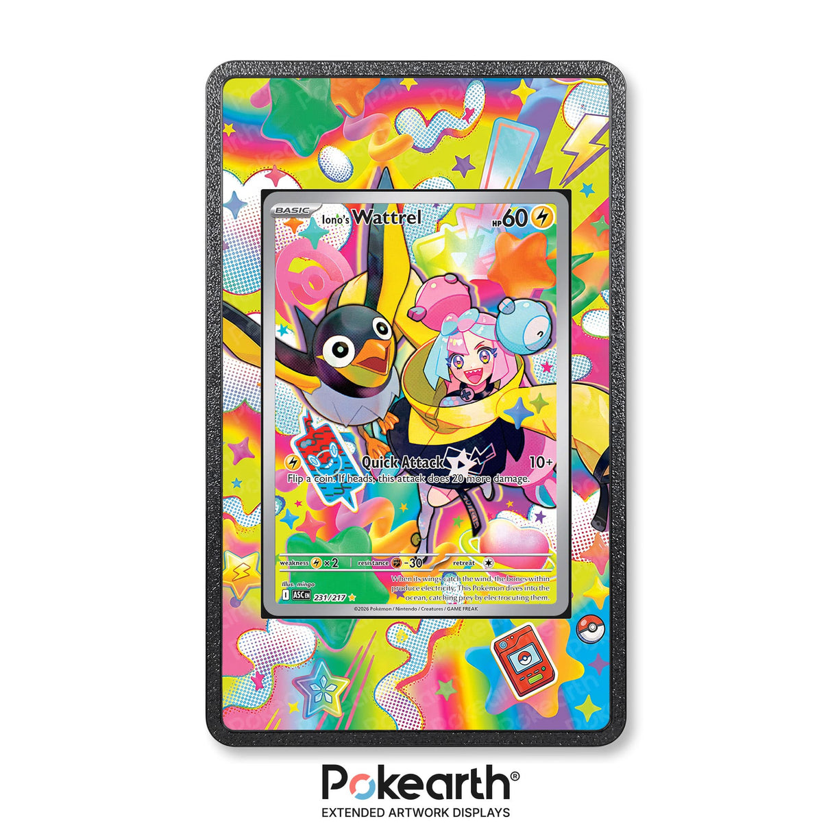 Iono's Wattrel 231/217 - Pokémon Extended Artwork Display Case