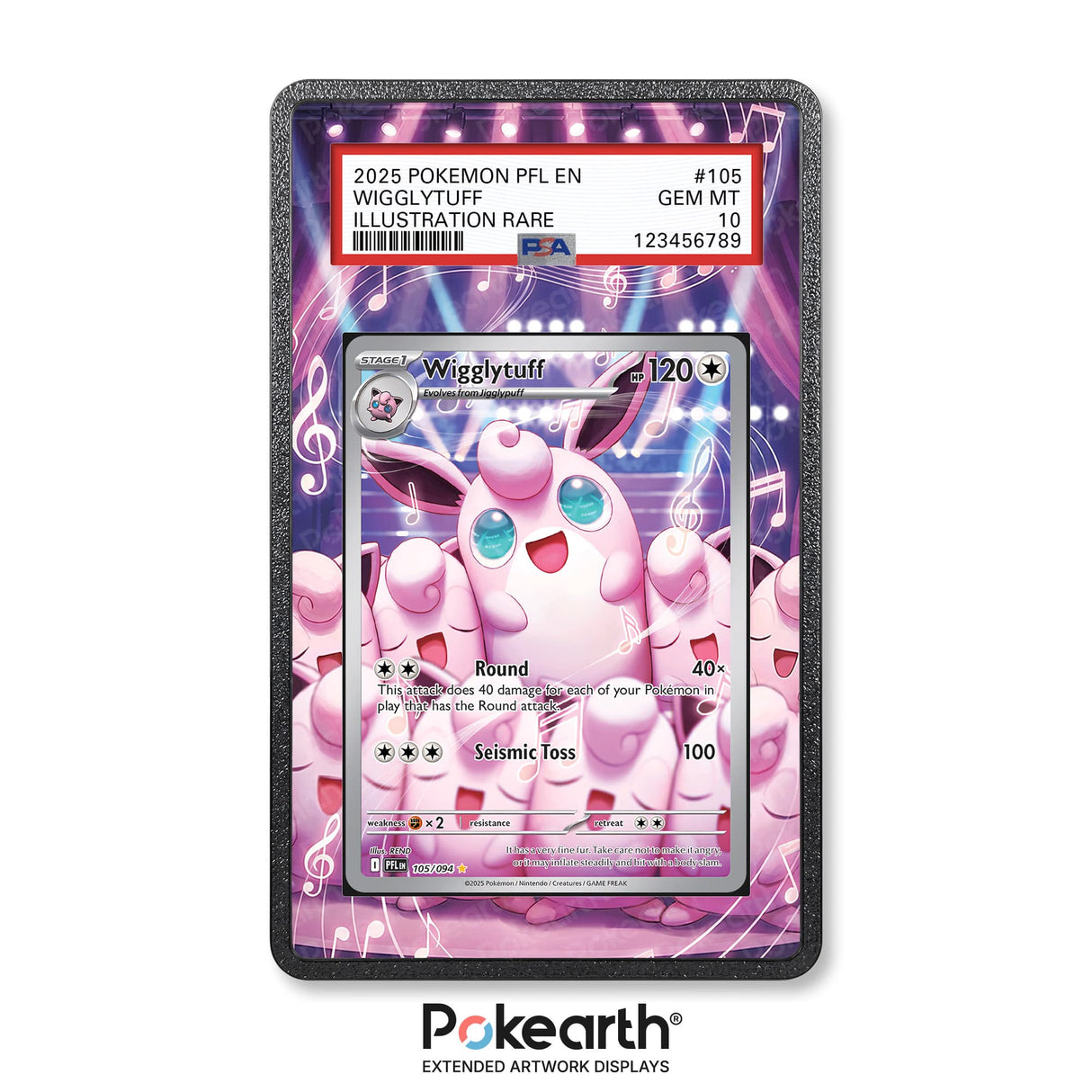 Wigglytuff 105/094 - Custodia con Artwork Esteso per Carte Gradate