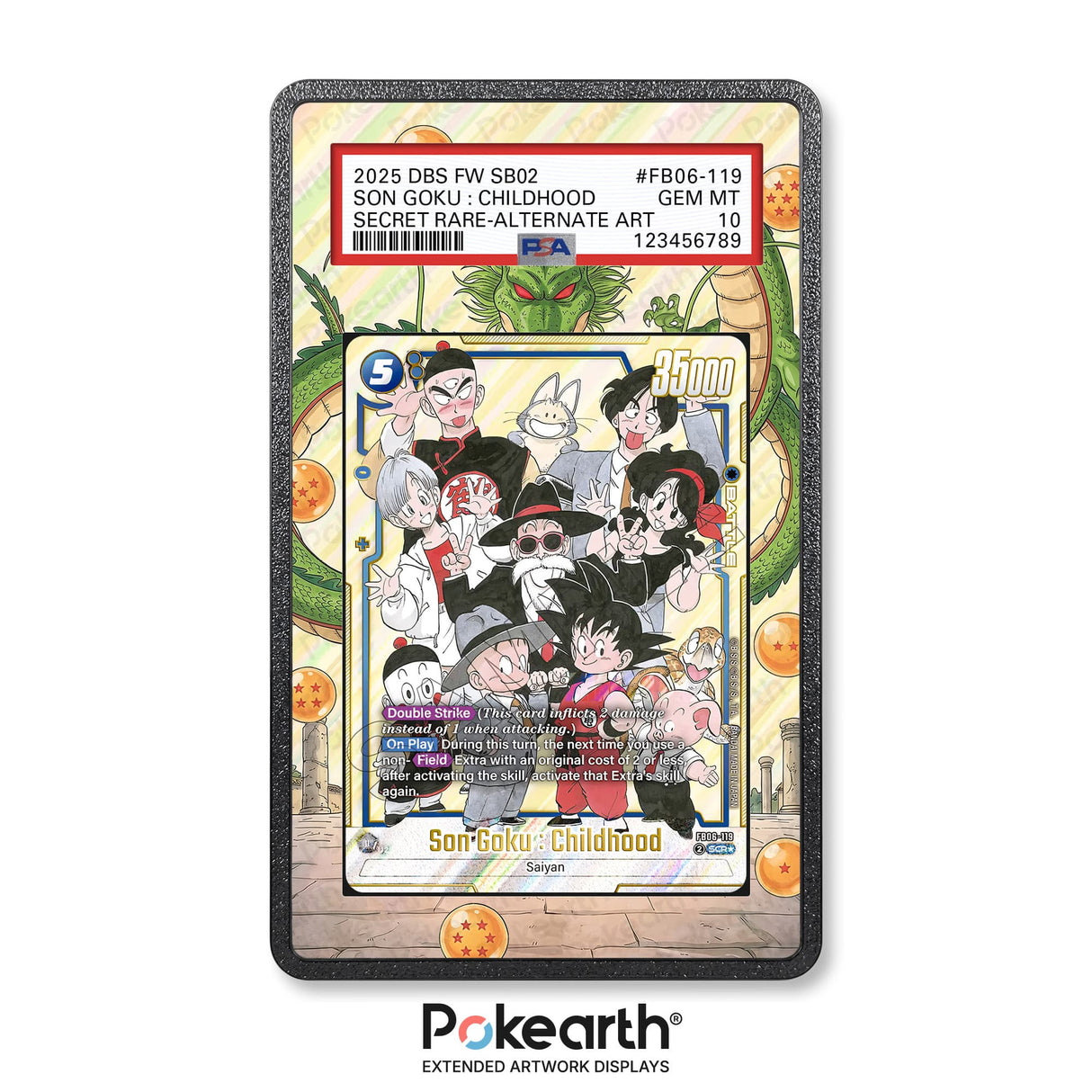 Son Goku : Childhood FB06-119 - Graded Card Extended Artwork Display Case