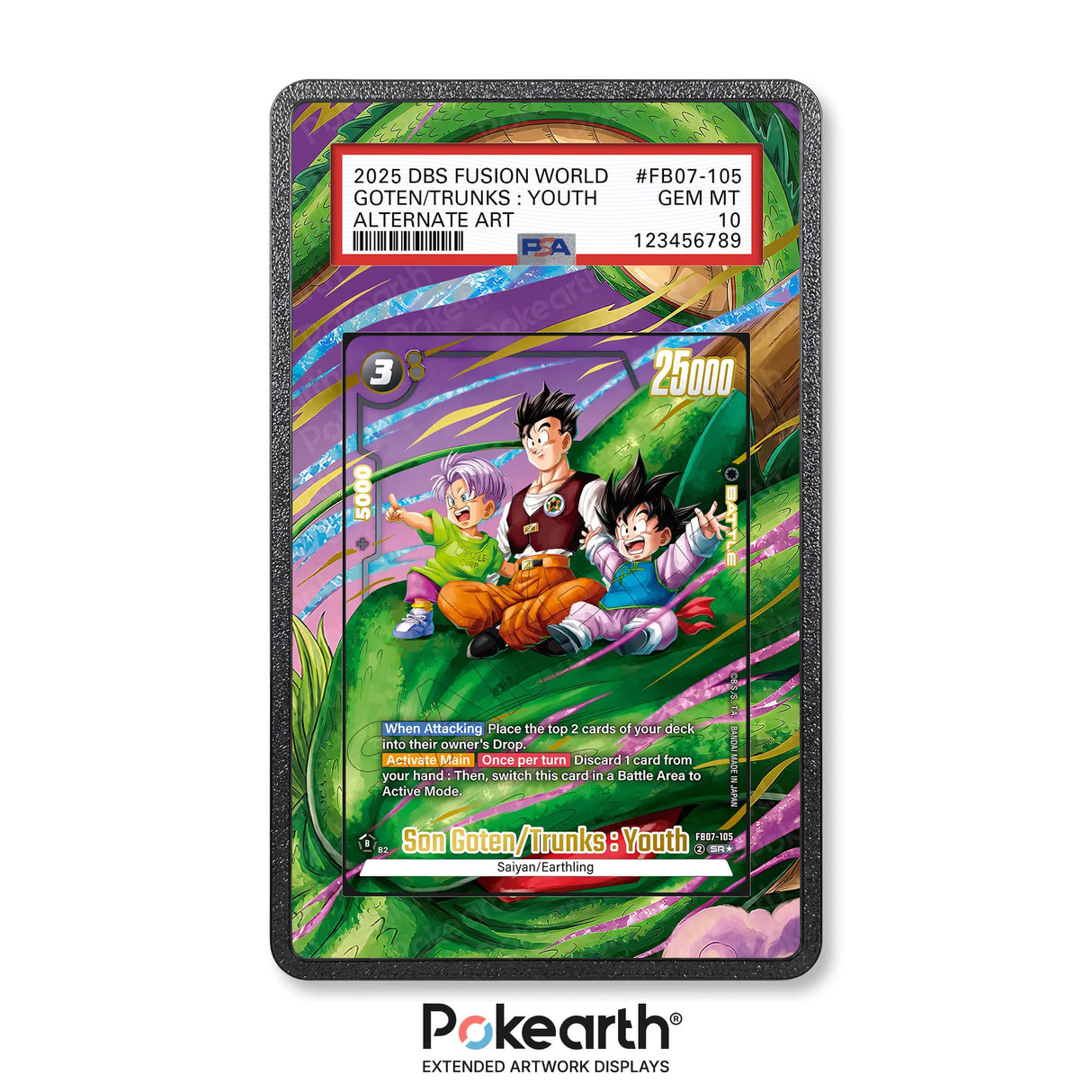 Son Goten/Trunks : Youth FB07-105 - Graded Card Extended Artwork Display Case