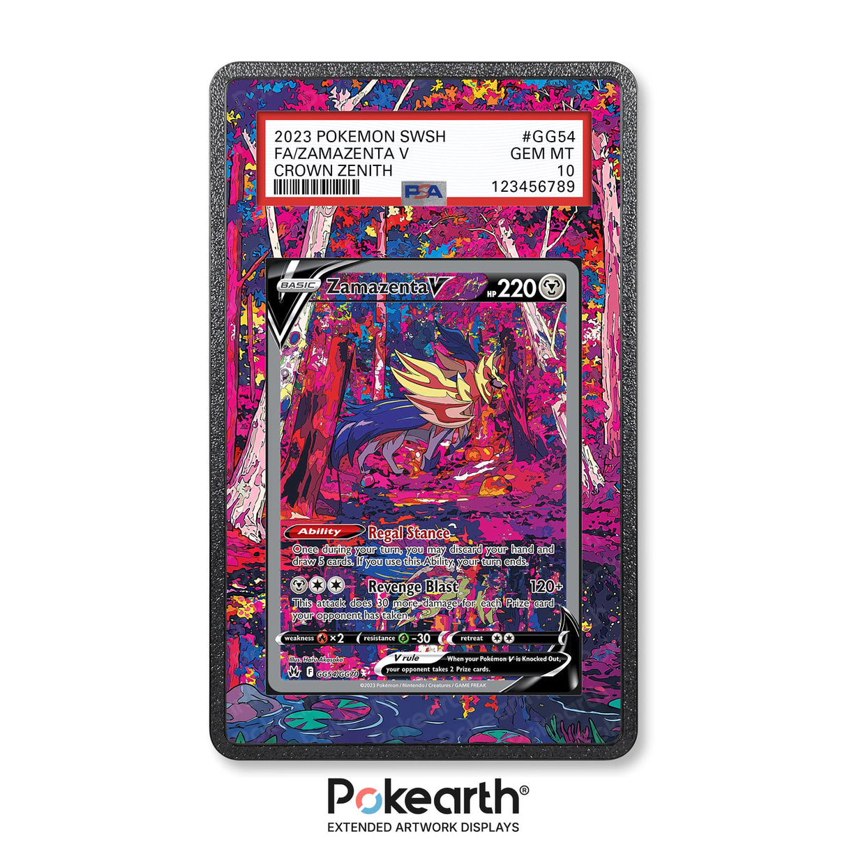 Zamazenta V GG54/GG70 - Custodia con Artwork Esteso per Carte Gradate