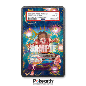 Monkey D. Luffy EB02-061 - Graded Card Extended Artwork Display Case