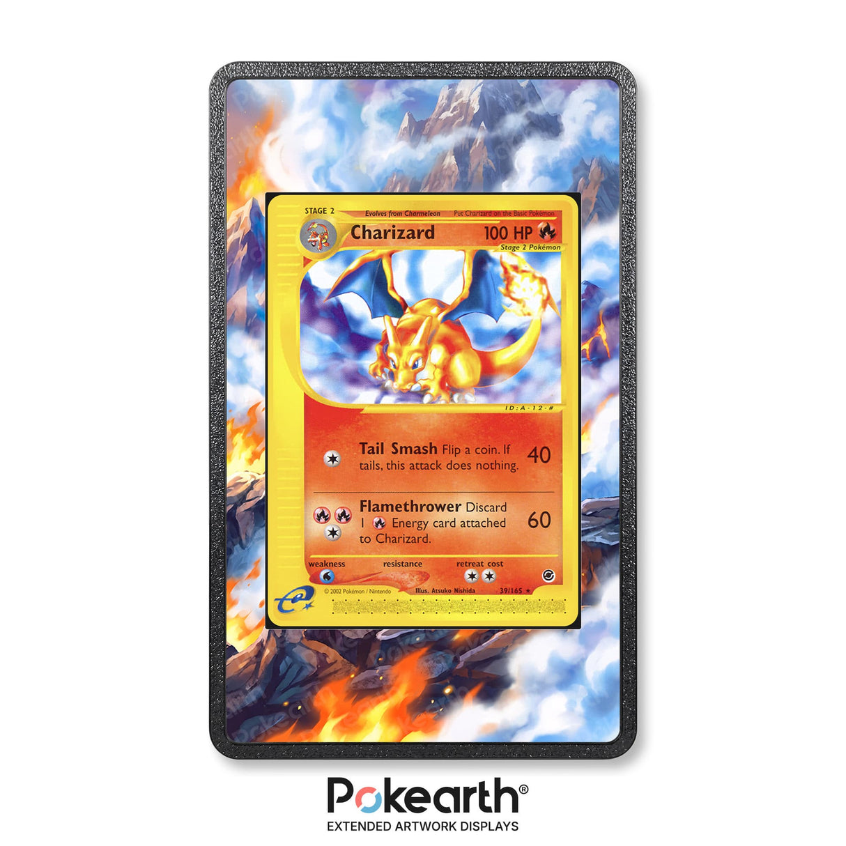 Charizard 39/165 - Custodia con Artwork Esteso per Carte Pokémon