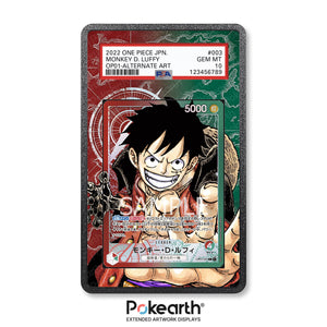 Monkey D. Luffy OP01-003 - Graded Card Extended Artwork Display Case